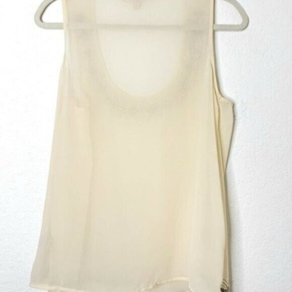 NWT Philosophy Pearl & Bead Embellished Cream Top - Picture 2 of 3